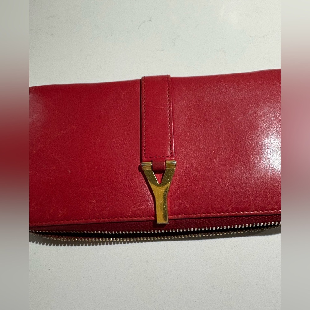 YSL SAINT LAURENT wallet rojo - Picture 2 of 12